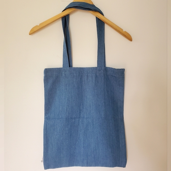 CHOCOOLATE Denim Tote Bag with Bear Graphic (NWT) - Picture 8 of 12